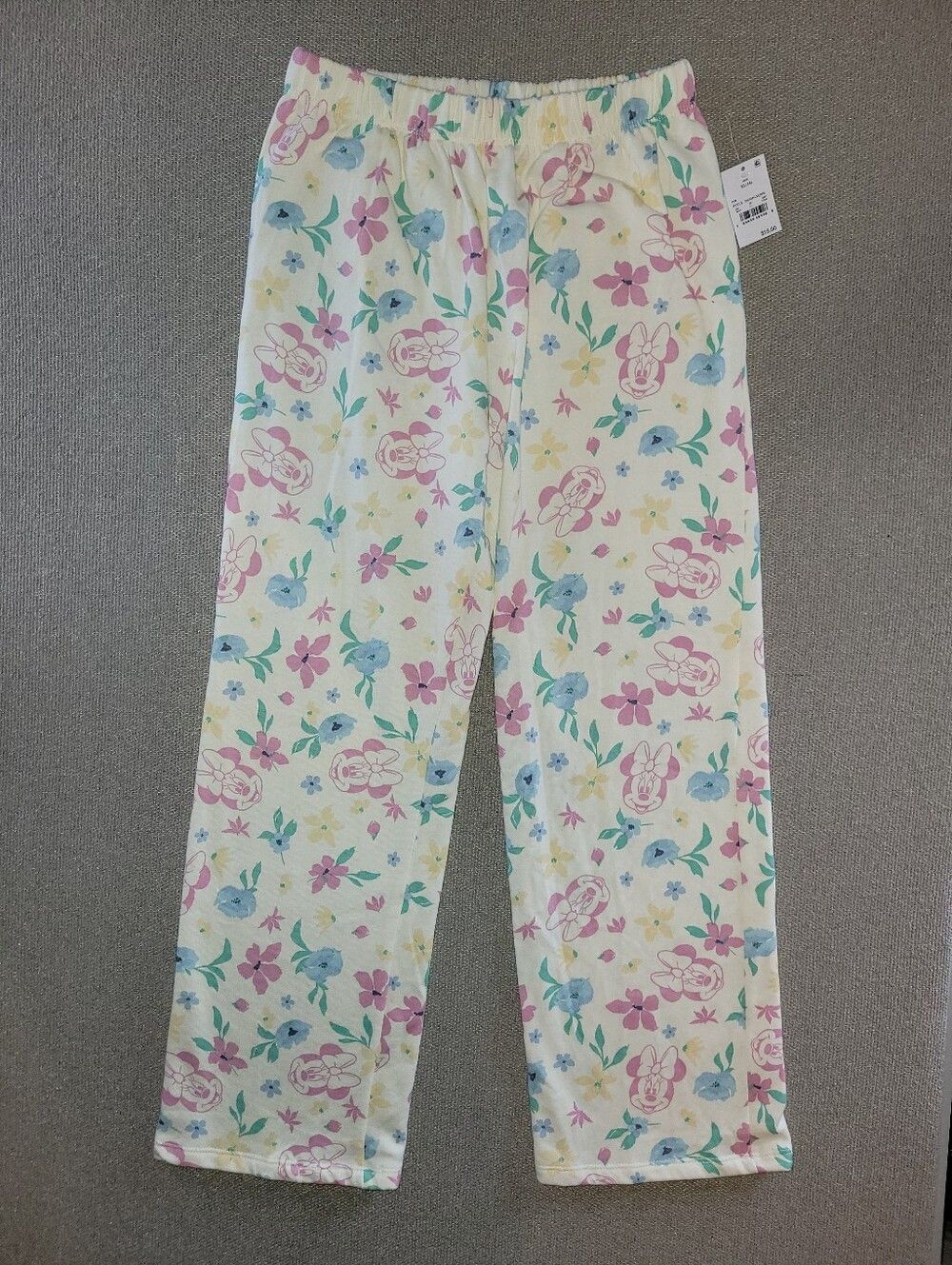 Disney Mickey & Friends Size XL Floral Minnie Jogger Pants NWT